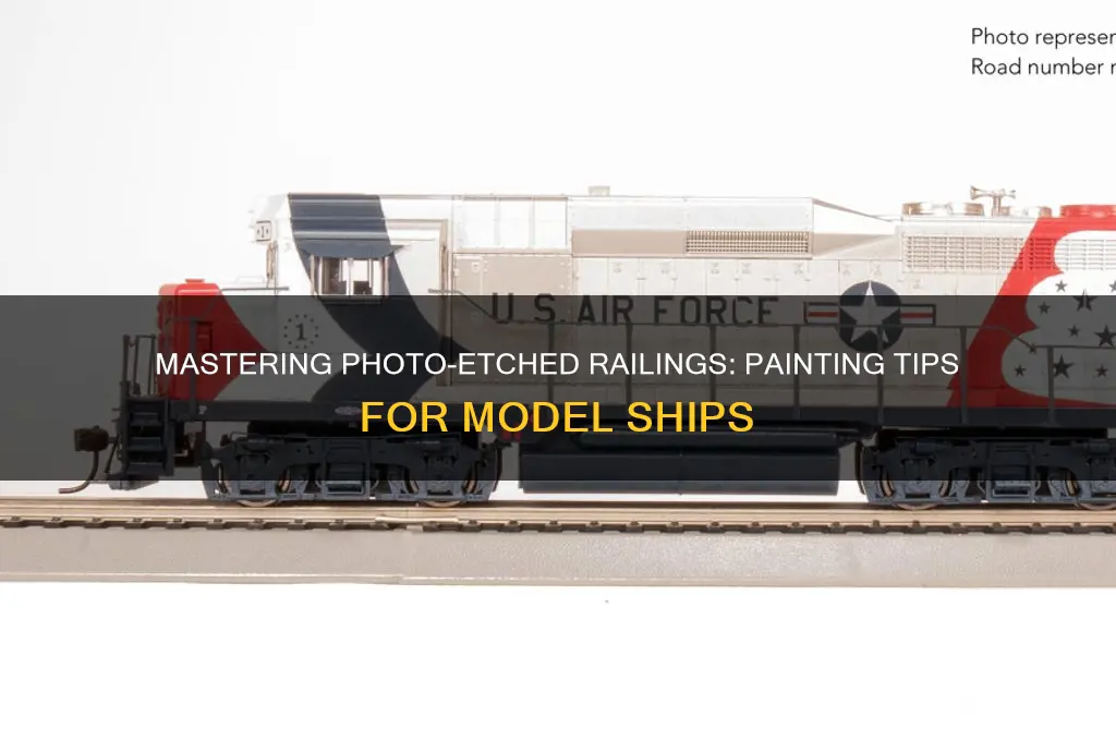 how to paint photo etched railings for model ships