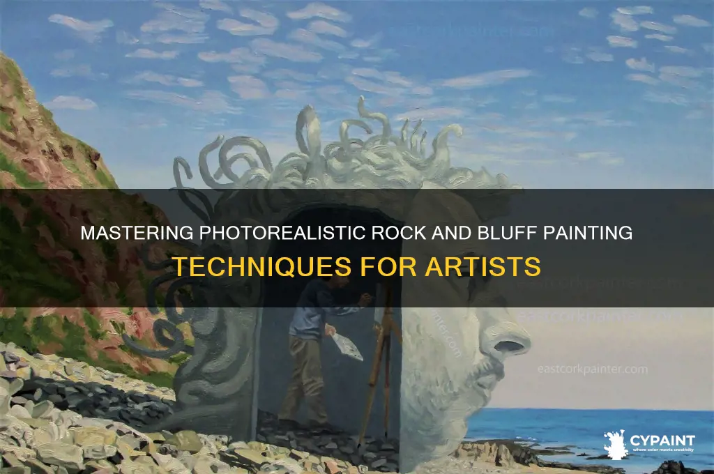 how to paint photorealistic rocks and bluffs