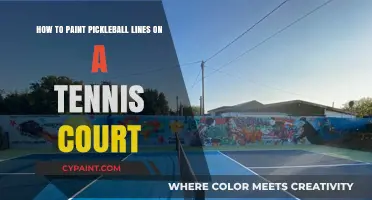 Transforming Tennis: Painting Pickleball Lines on Courts