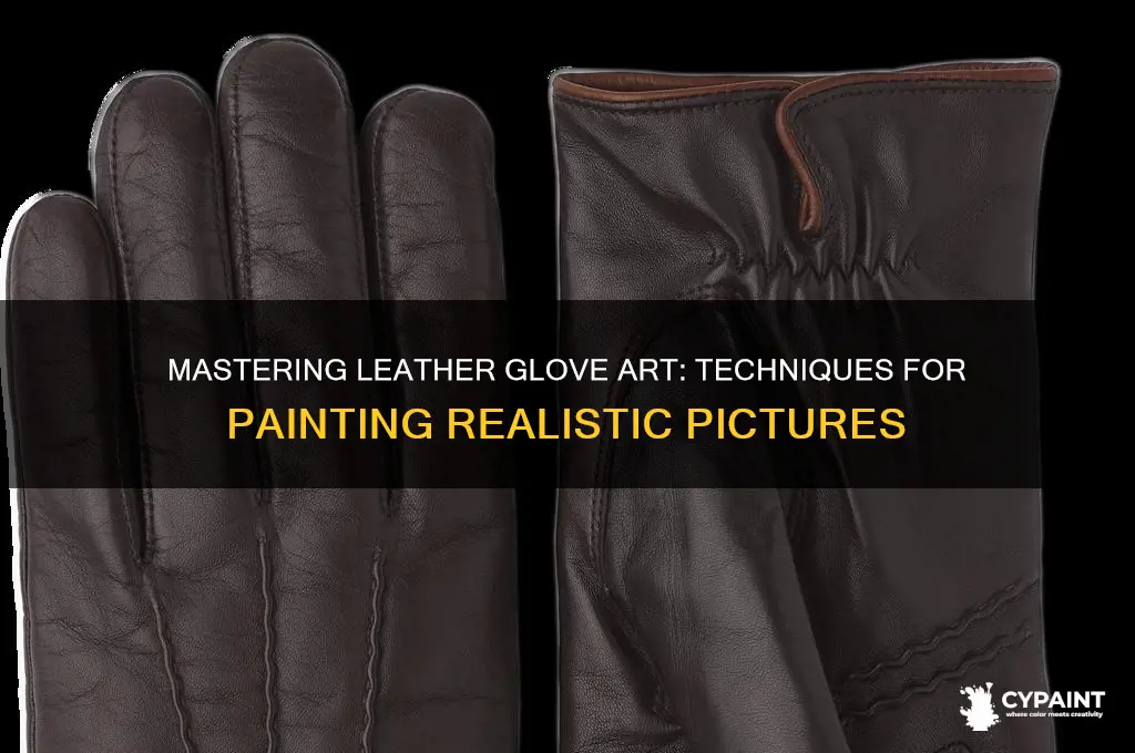 how to paint pics of leather gloves