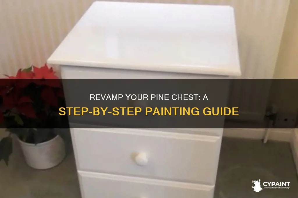 how to paint pine chest of drawers