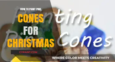 Festive DIY: Painting Pine Cones for Christmas Decorations
