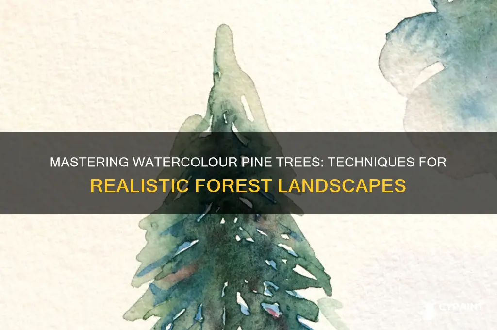 how to paint pine trees in watercolour
