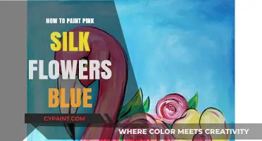 Transforming Pink Silk Flowers: A Guide to Painting Them Blue
