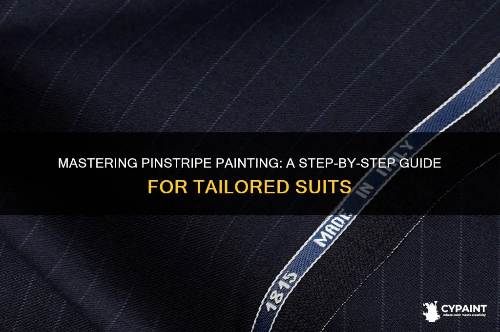 how to paint pinstripes on a suit