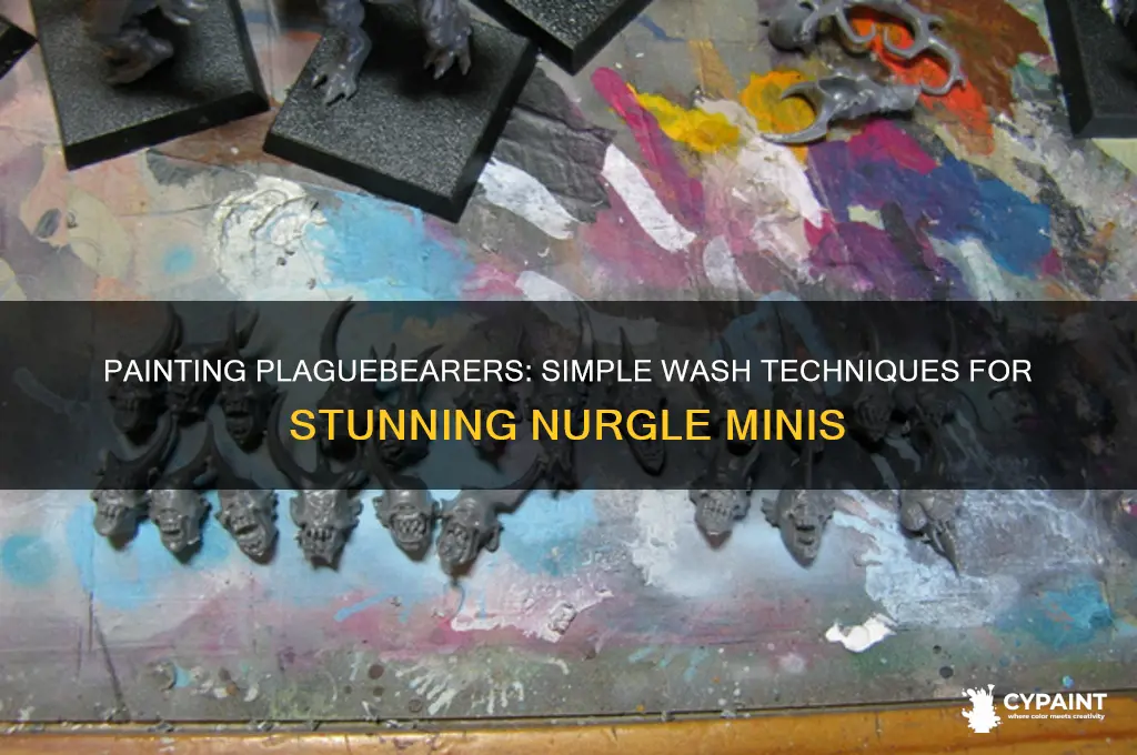how to paint plaguebearers with just wash