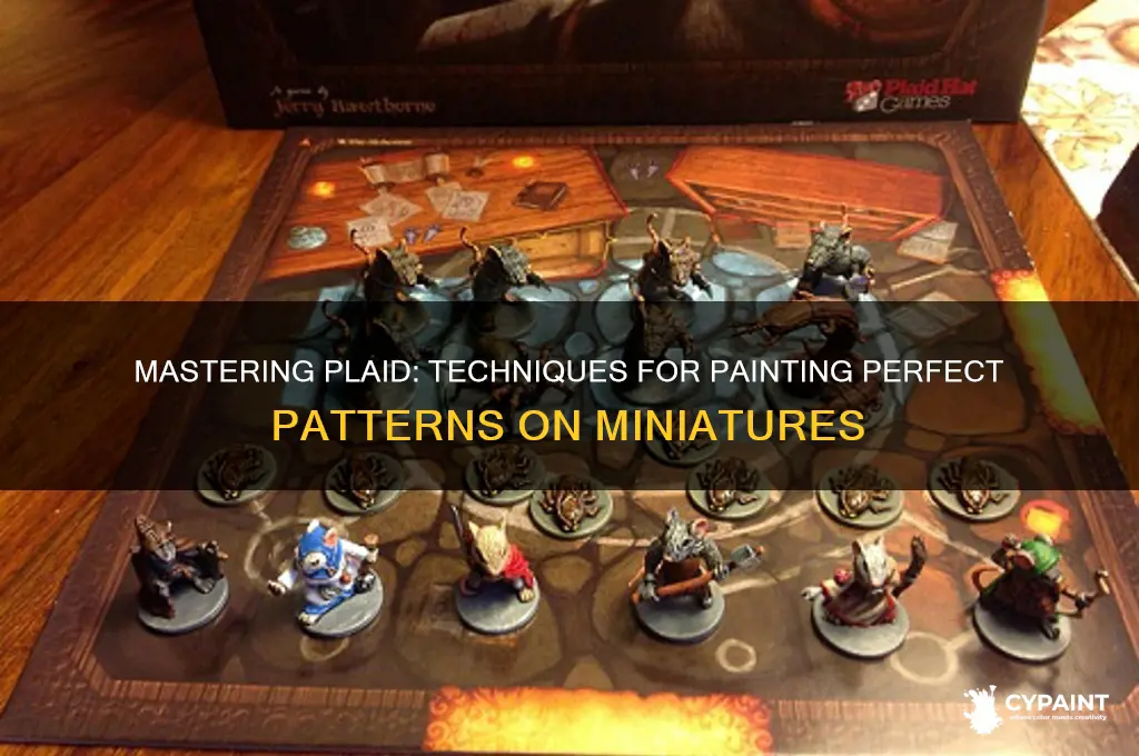 how to paint plaid pattern on miniatures
