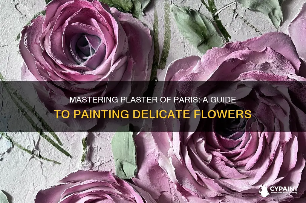 how to paint plaster of paris flowers