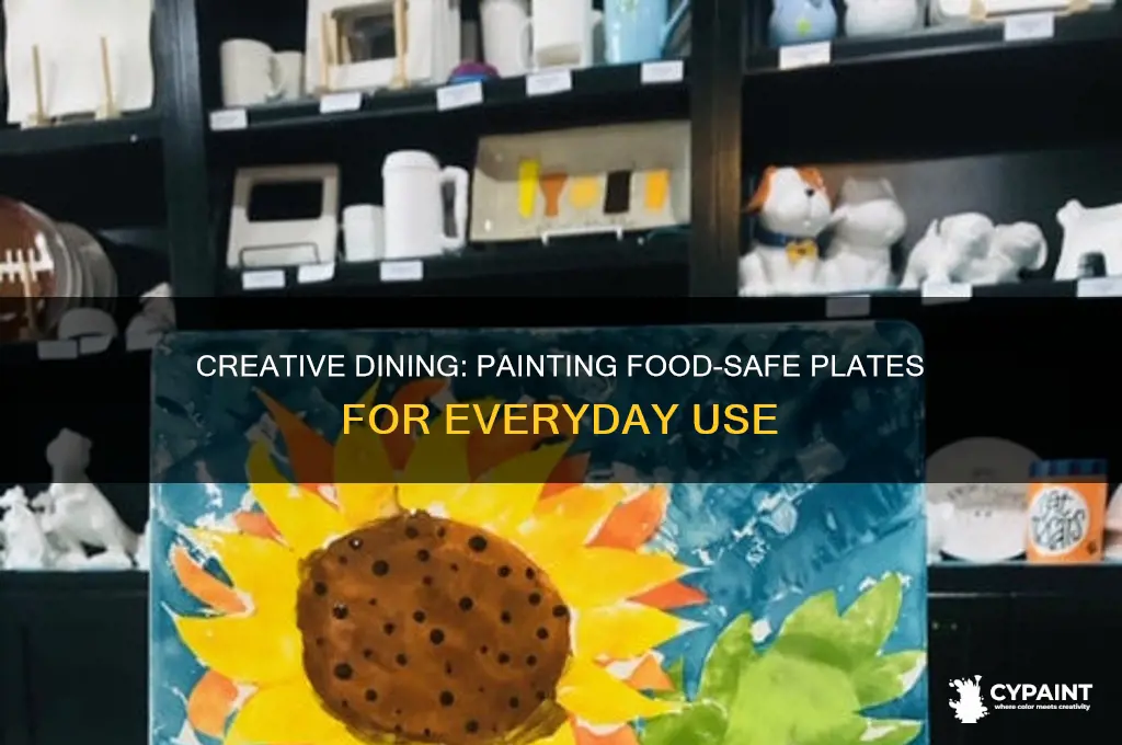 how to paint plates to eat off of