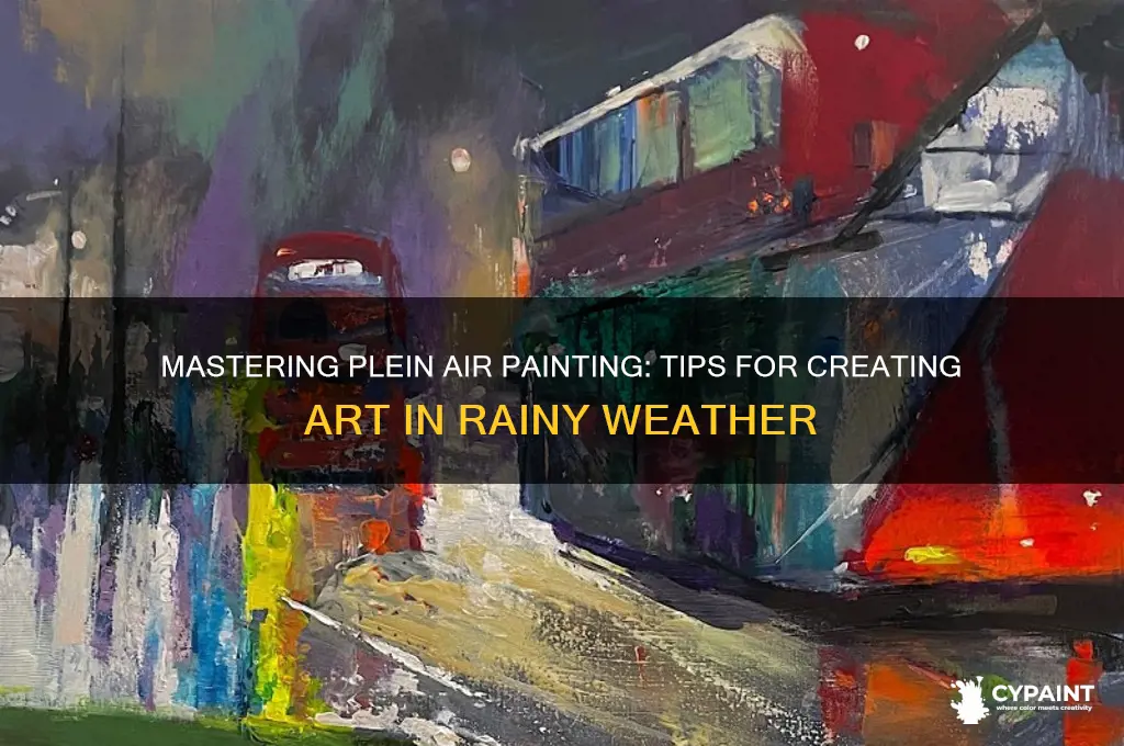 how to paint plein air in the rain