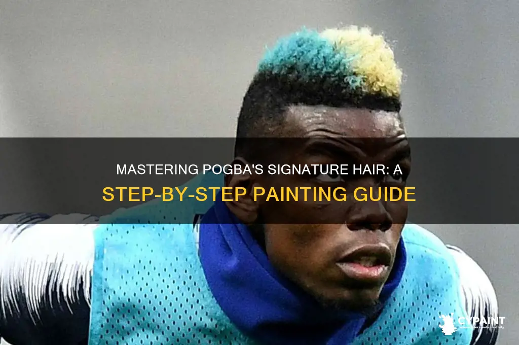how to paint pogba straghtin his hair