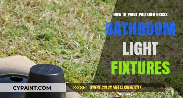 Revamp Your Bathroom: Painting Polished Brass Light Fixtures for a Modern Look