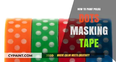 Creative Polka Dot Painting: Easy Masking Tape Technique Guide
