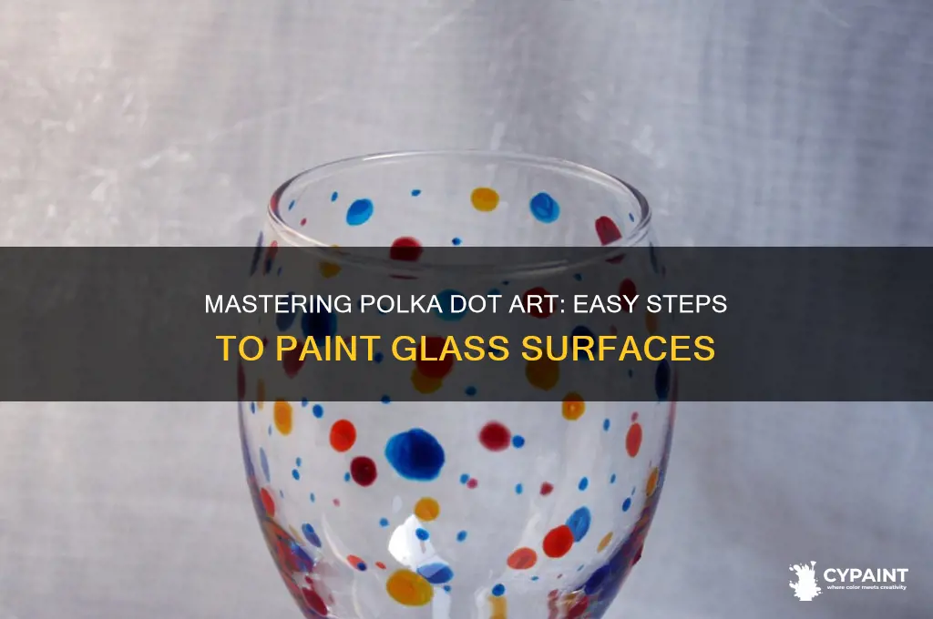 how to paint polka dots on glass