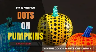 Creative Pumpkin Decor: Painting Perfect Polka Dots with Ease