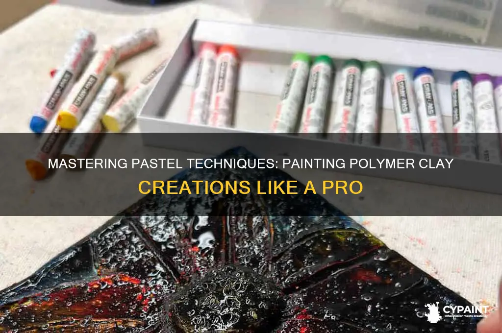 how to paint polymer clay with pastels