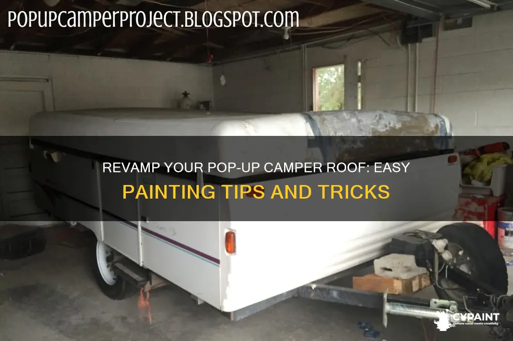 how to paint pop up camper roof