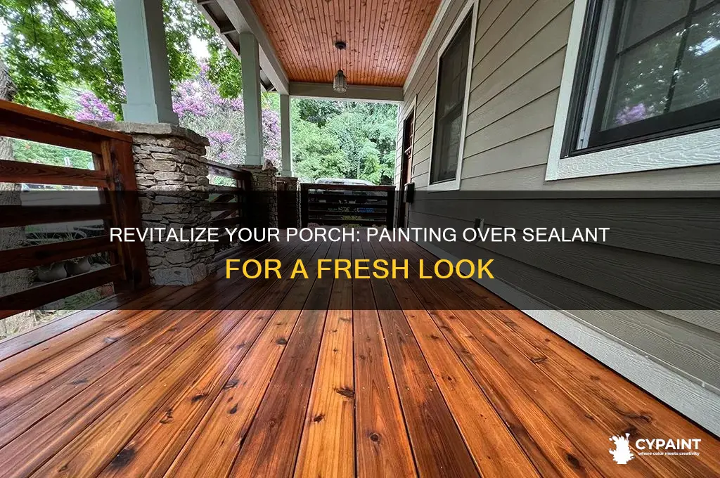how to paint porch that has sealant