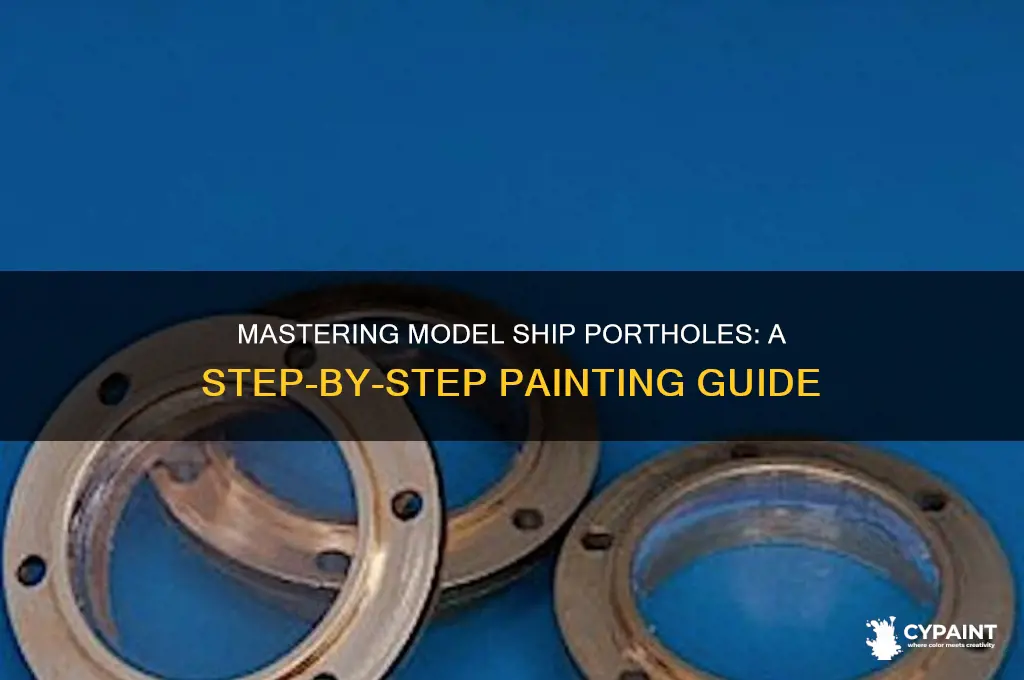 how to paint portholes on model ships