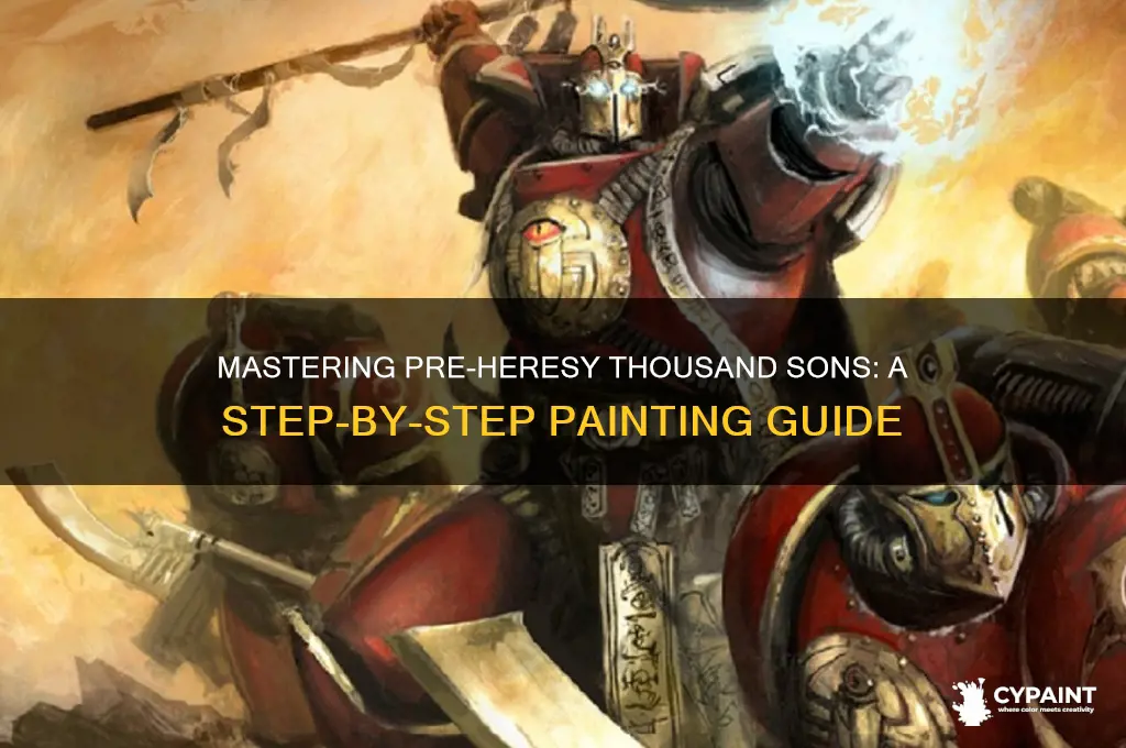 how to paint pre heresey thousand sons