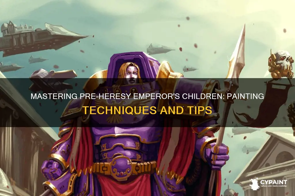 how to paint pre heresy emperors children