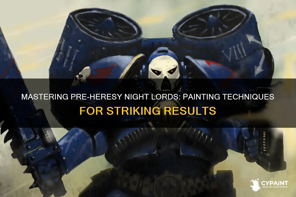 how to paint pre heresy night lords