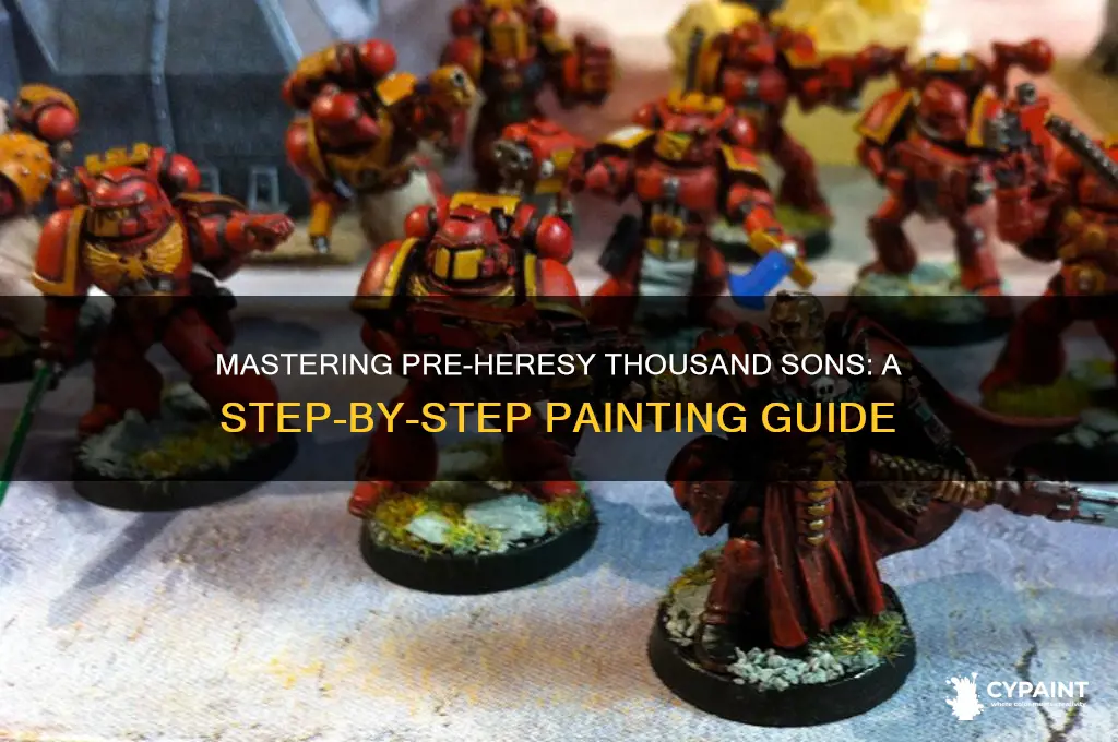 how to paint pre heresy thousand sons