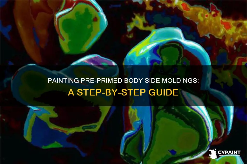 how to paint pre primed body side moldings