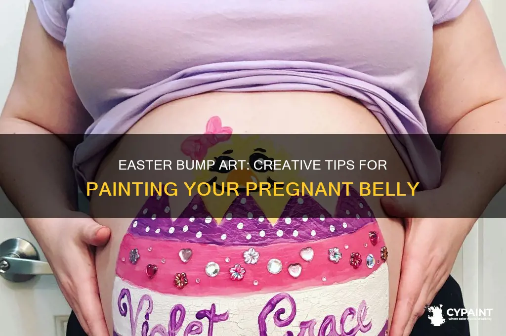 how to paint pregnant belly for easter