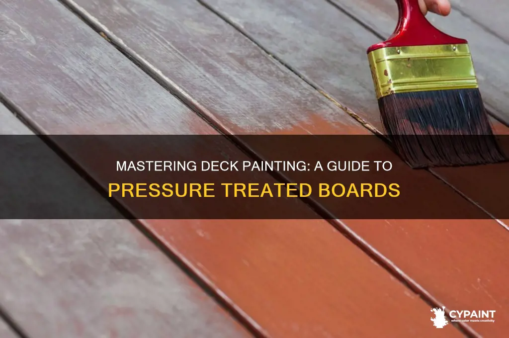 how to paint pressure treated deck boards