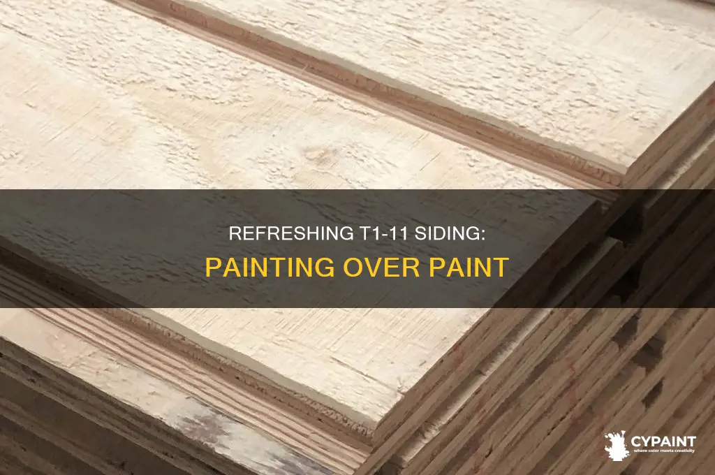 how to paint previously painted t 1-11 siding