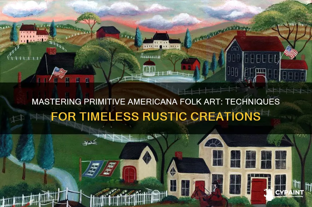 how to paint primitive americana folk art