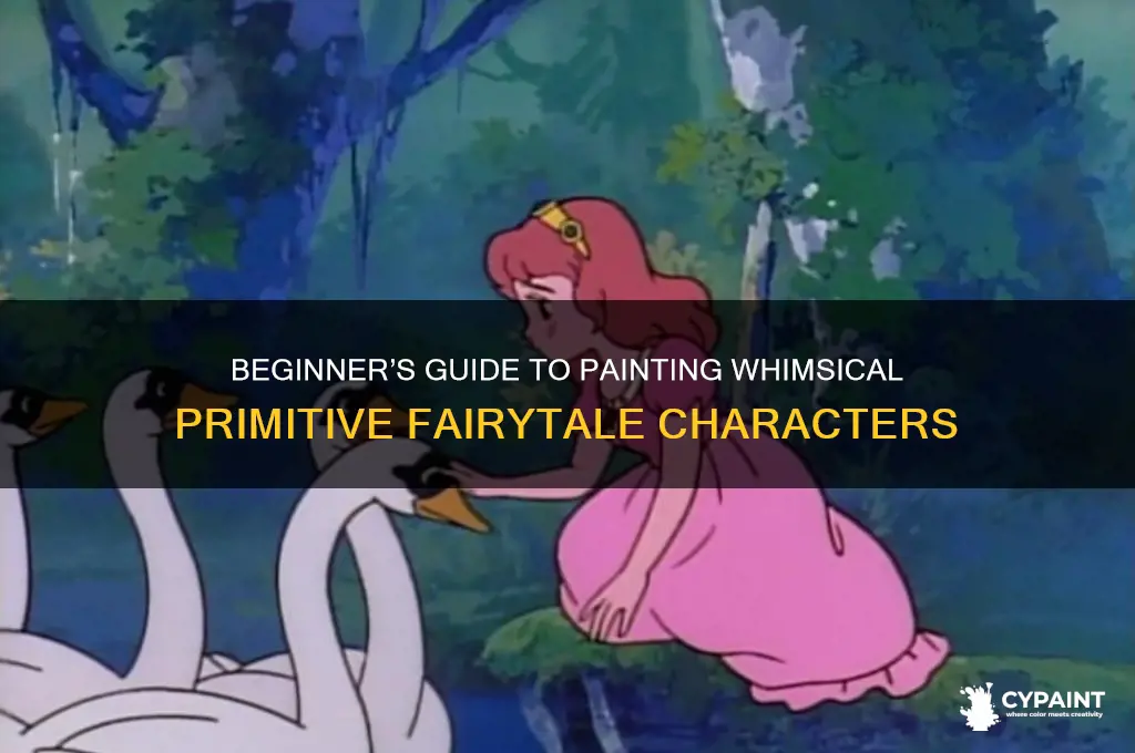 how to paint primitive fairytale characters for beginners