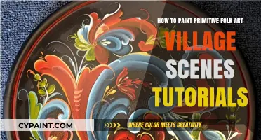 Primitive Folk Art: Painting Village Scenes, Tutorials for Beginners