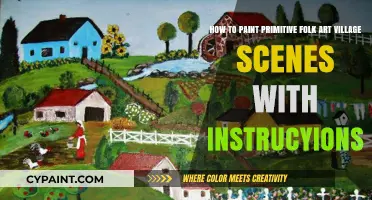 Mastering Primitive Folk Art: Painting Charming Village Scenes Step-by-Step