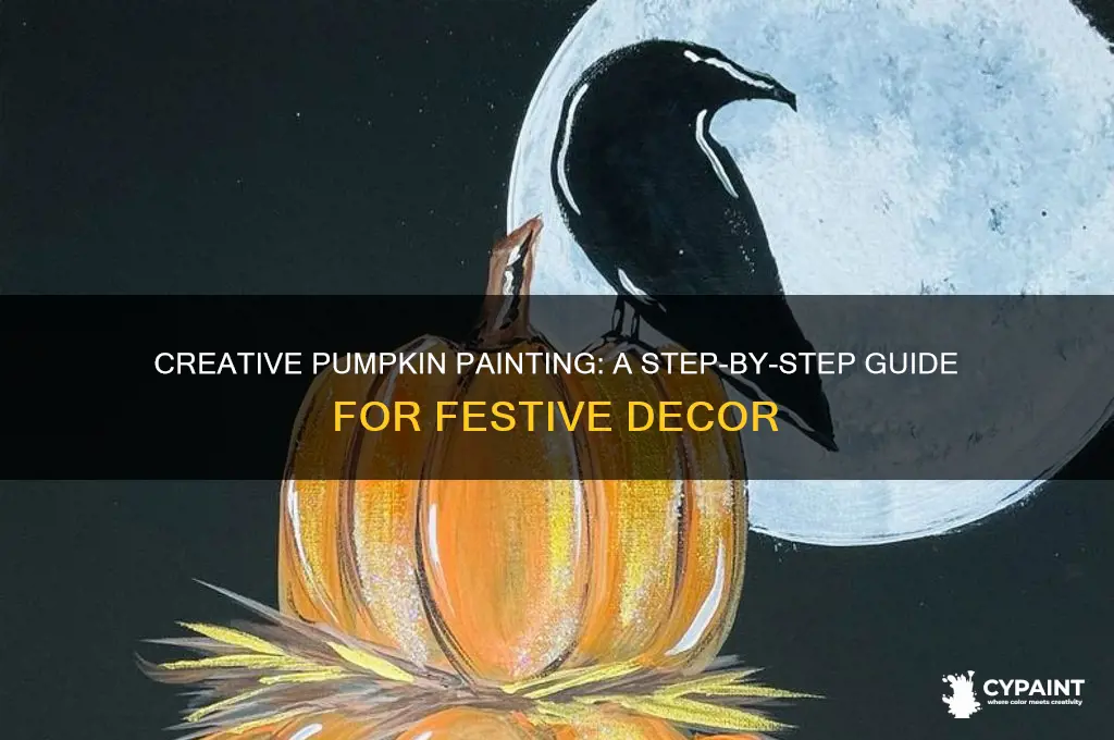 how to paint pumpkins step by step