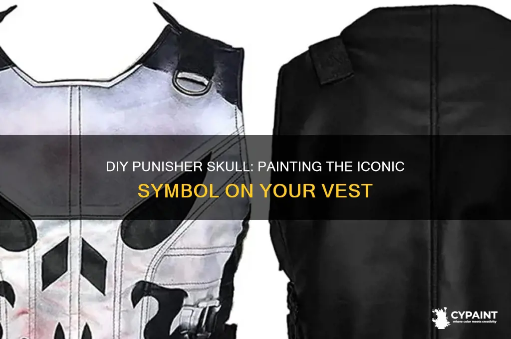 how to paint punisher skull on vest