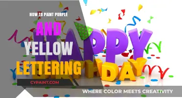 Mastering Vibrant Purple and Yellow Lettering: Tips and Techniques for Painters