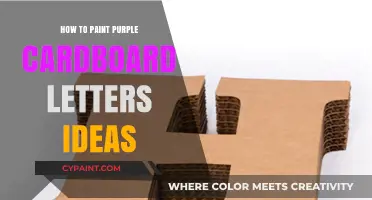 Creative Ways to Paint Purple Cardboard Letters for Stunning DIY Decor