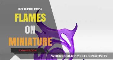 Mastering Miniature Art: Techniques for Painting Purple Flames