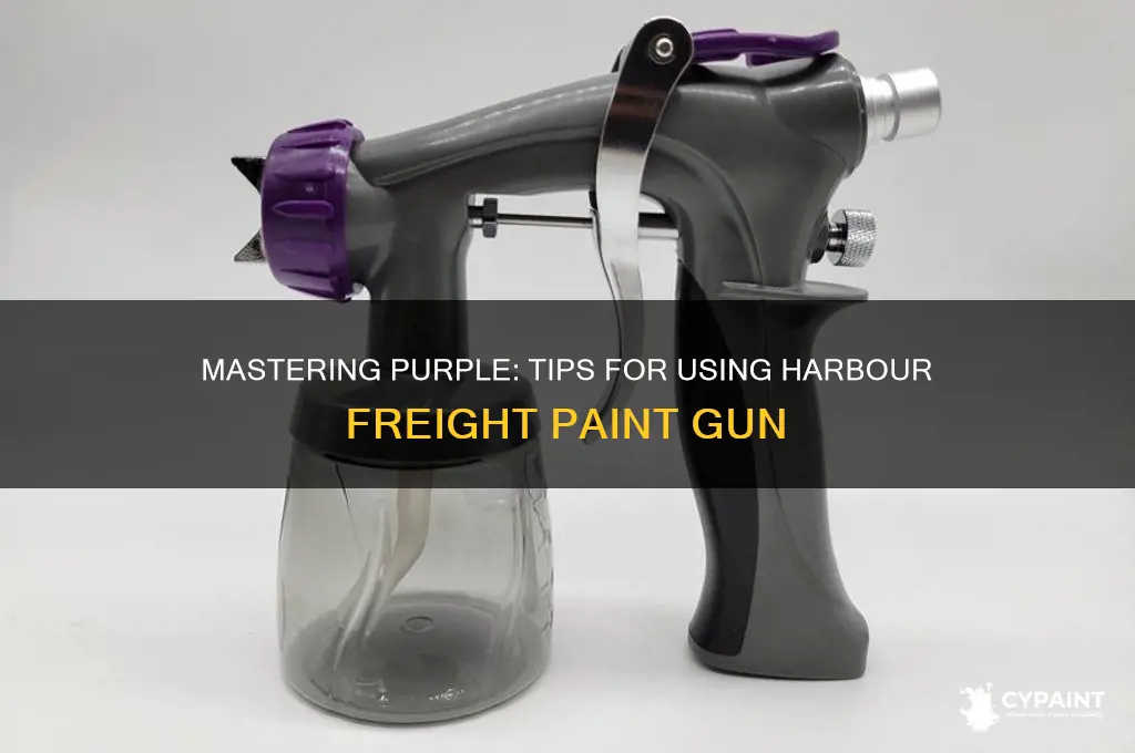 how to paint purple harbour freight paint gun
