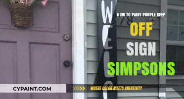 DIY Simpsons-Inspired Purple 'Keep Off' Sign Painting Tutorial