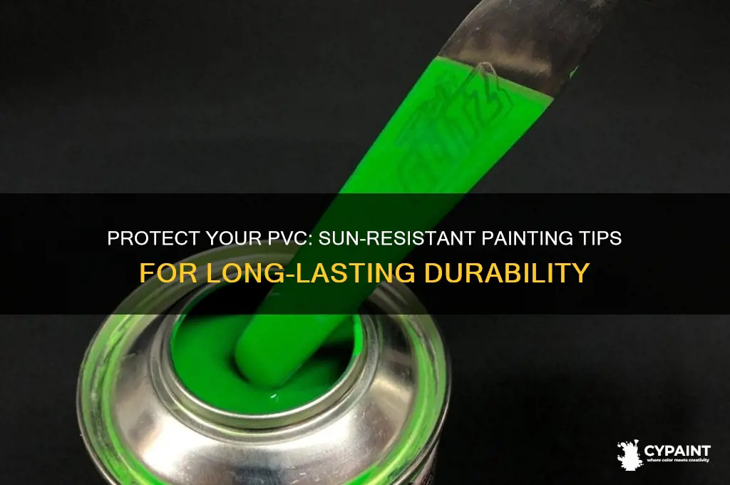 how to paint pvc to prevent sun damage