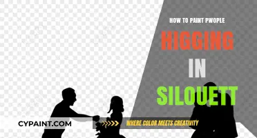 Mastering Silhouette Art: Painting People Hugging with Grace and Emotion