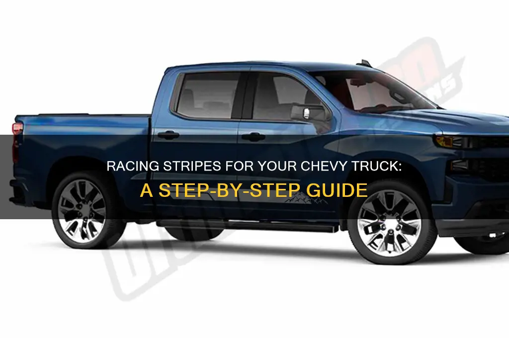 how to paint racing stripes on a chevy truck