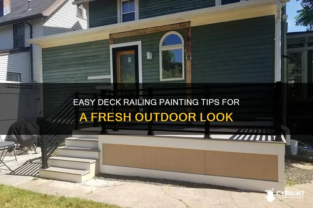 how to paint railings on a deck