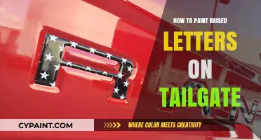 Mastering Tailgate Art: Painting Raised Letters with Precision and Style