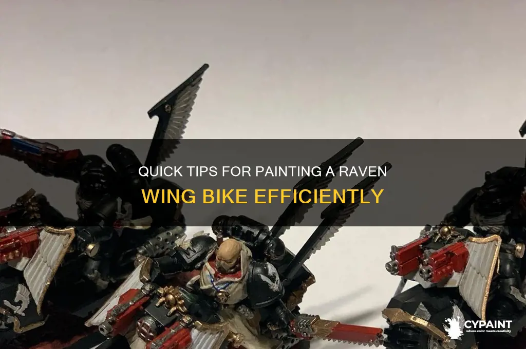 how to paint raven wing bike fast