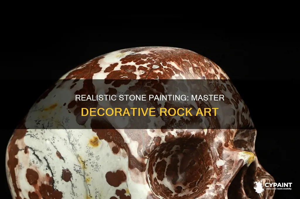 how to paint realistic looking stones in decorative painting