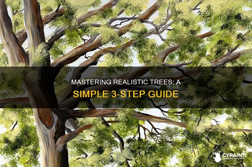how to paint realistic trees in three easy steps